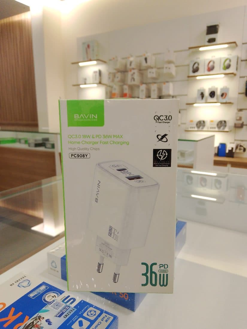 Bavin PC908 36W Dual Port Fast Charging Wall Charger