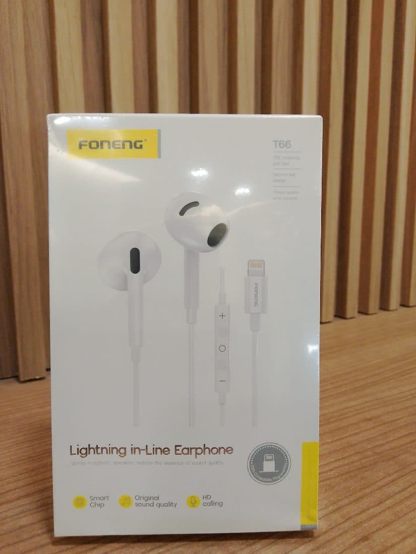 Foneng T66 Lightning Wired Earphone