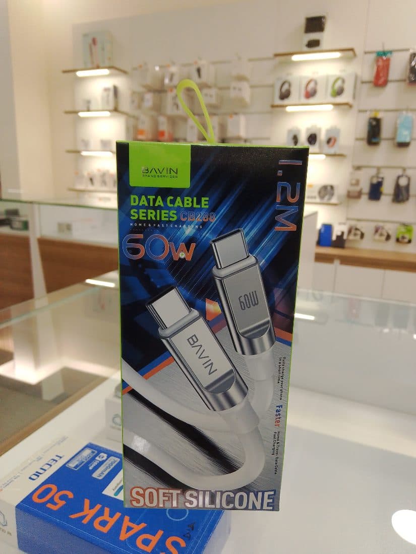 Bavin CB402 60W Type-C to Type-C Soft Silicone Cable