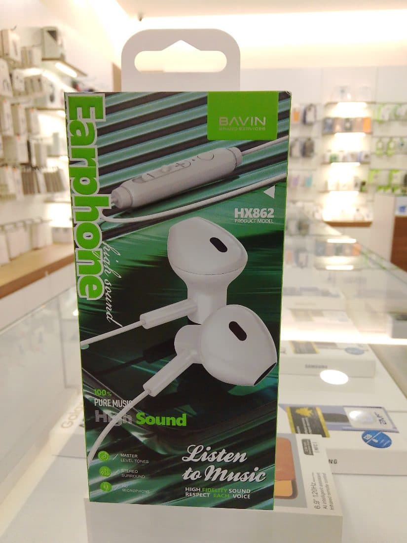 Bavin Wired Earphone with 3.5mm AUX Jack