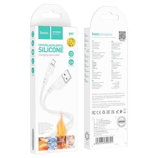 Hoco Cable Crystal & Colorful Silicone