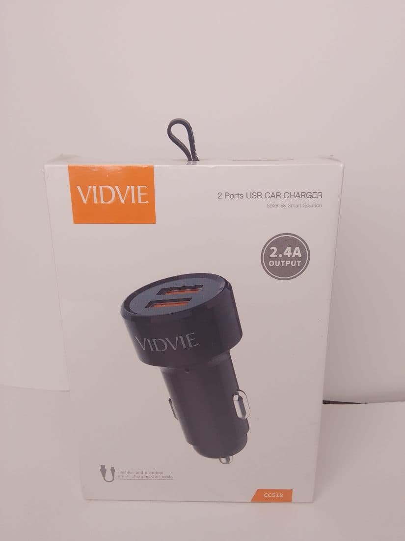 VIDVIE 2PORTS USB CAR CHARGER
