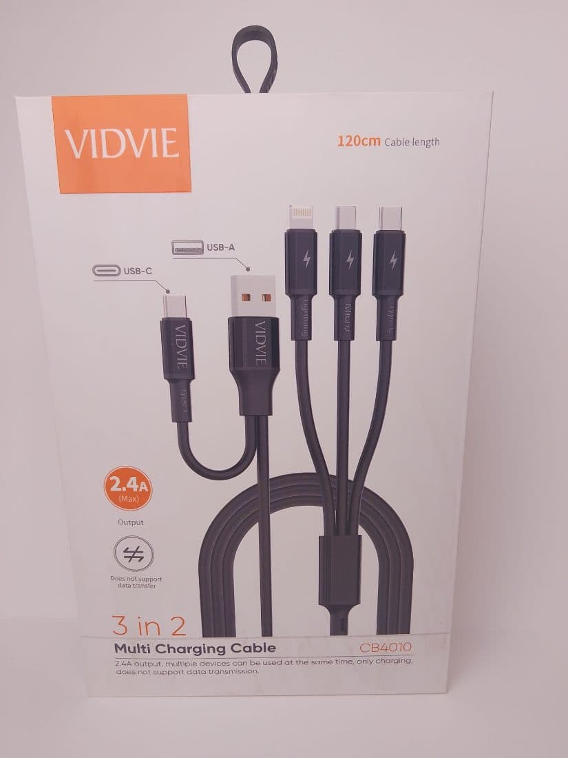 VIDVIE 3IN1 MULT CHARGING CABLE