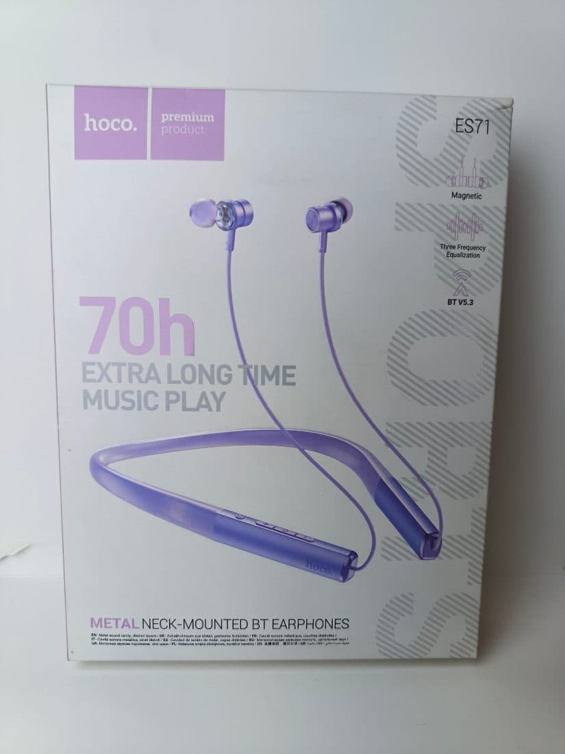 Hoco ES71 Metal Neck-Mounted Bluetooth Earphones